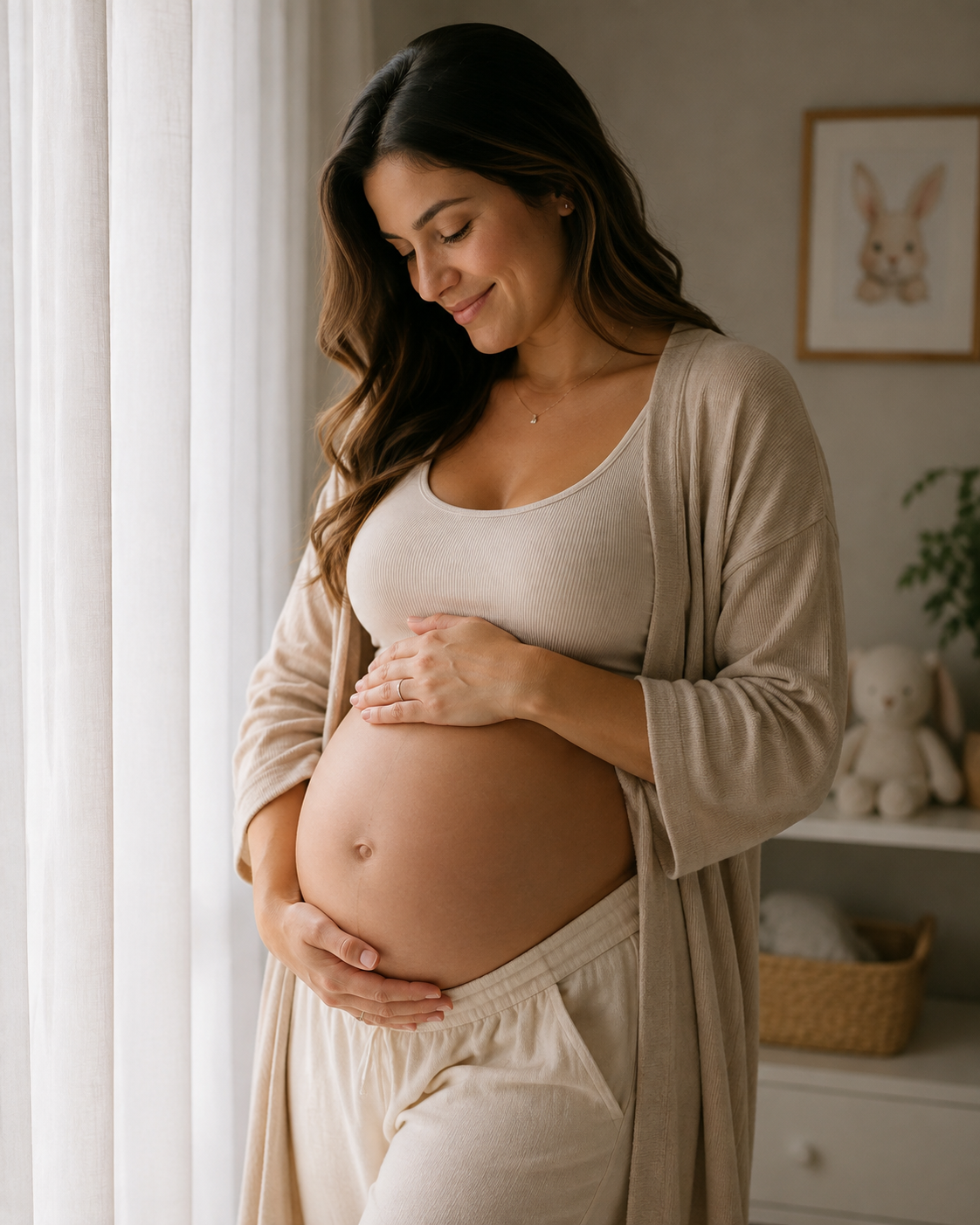 Pregnant mother representing conscious maternity program